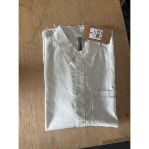 Oakley Short Sleeve Shirt Buz Woven Light Grey Size Medium new